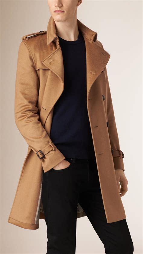 burberry trench coat in cashmere color cammello|burberry cashmere trench coat men's.